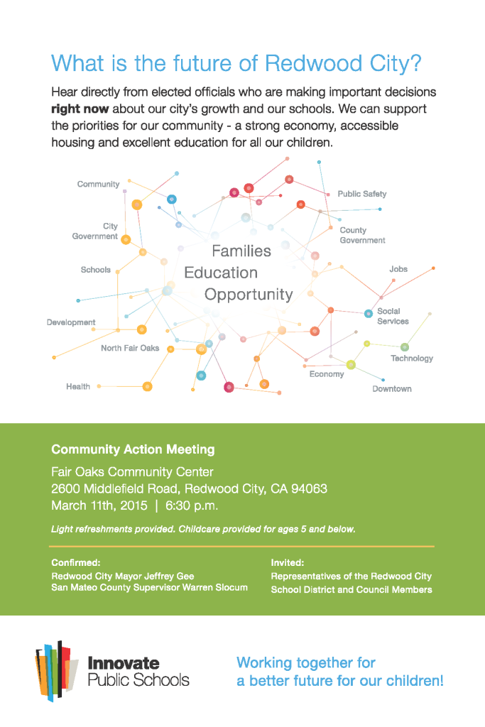 English - Innovate Redwood City March 11 Community Action Forum