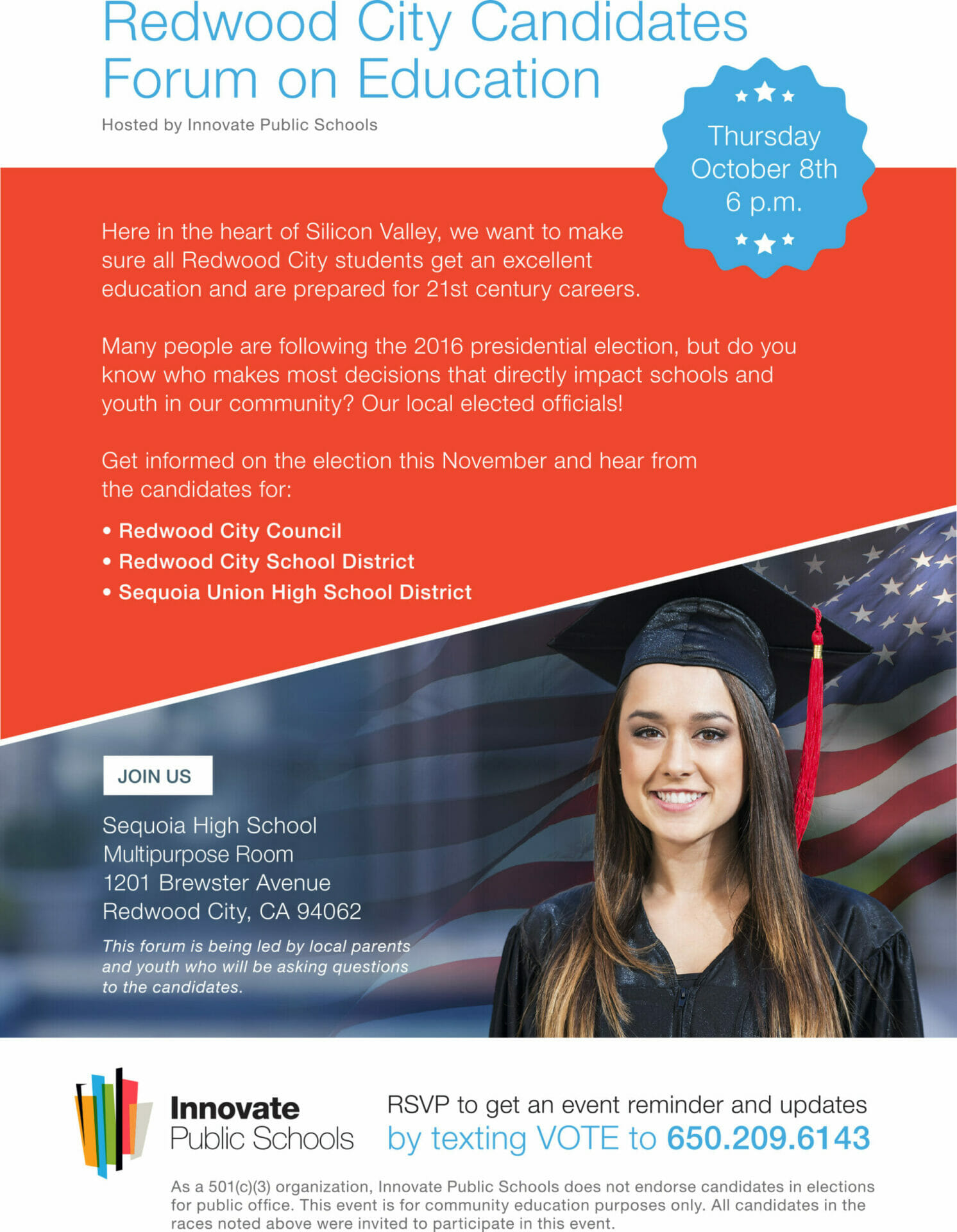 Redwood City Candidates Forum on Education Innovate_RedwoodForum_FNL_ENG_150921