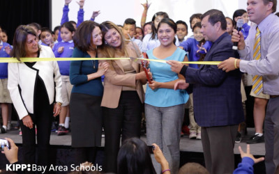 Parents Celebrate Opening of New Schools in Redwood City