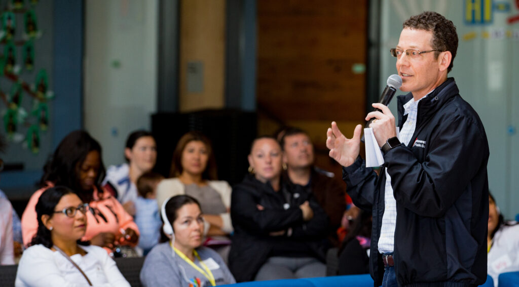Matt Hammer presenting at SF Parent Power Day