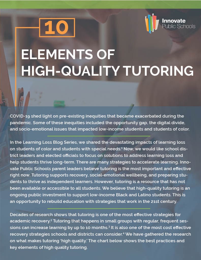 The 10 Elements of High Quality Tutoring ENGLISH copy1024_1 The 10 Elements of High Quality Tutoring report cover