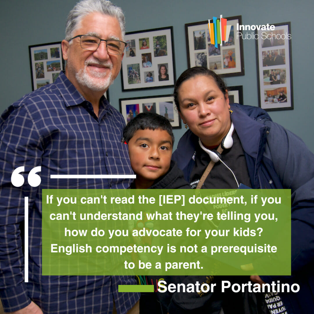 Senator Portantino speaks out for parents of students with IEPs